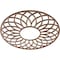 Ekena Millwork Cannes Wood Fretwork Pierced Ceiling Medallion, Walnut, 18"OD x 6 1/8"ID x 3/8"T CMWP18X18X0375CNWA - alternate 3